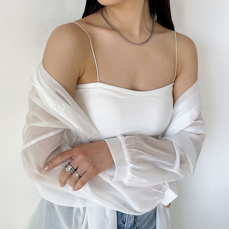 華奢ストラップカップ付キャミソール | Outfitter lab | 詳細画像7 
