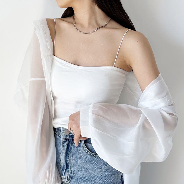 華奢ストラップカップ付キャミソール | Outfitter lab | 詳細画像8 