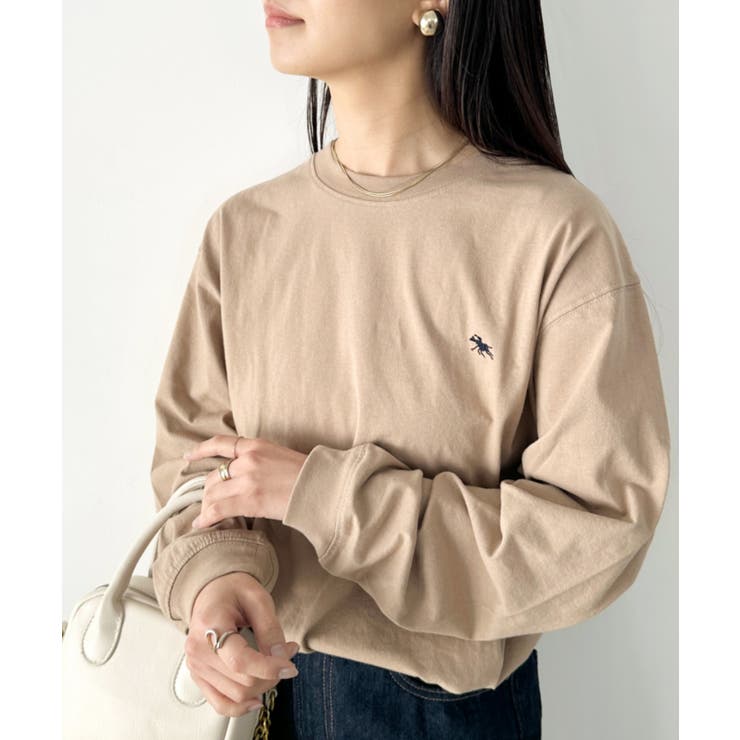 ベージュ | POLO CHAMPS 長袖Tシャツ | Outfitter lab