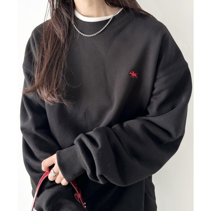 ブラック | POLO CHAMPS クルーネックスウェット | Outfitter lab