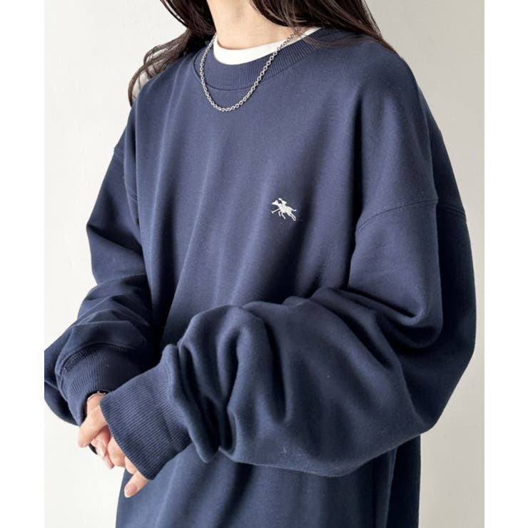 ネイビー | POLO CHAMPS クルーネックスウェット | Outfitter lab