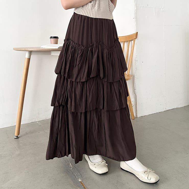Iラインティアードスカート[品番：OUTW0000022]｜Outfitter lab