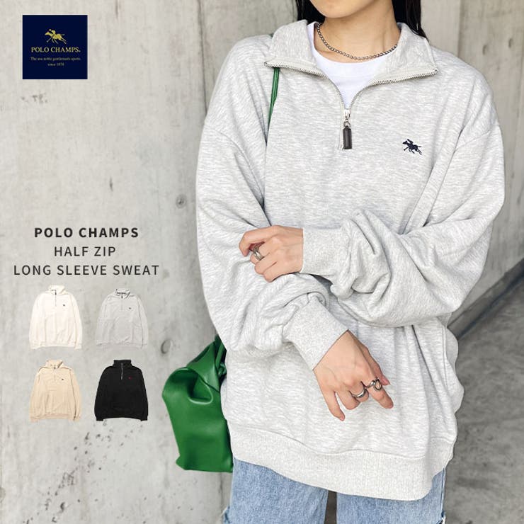 POLO CHAMPS / ハーフジップスウェットプルオーバー | Outfitter lab | 詳細画像1 