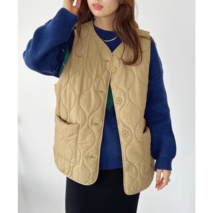ベージュ | キルティングベスト | Outfitter lab