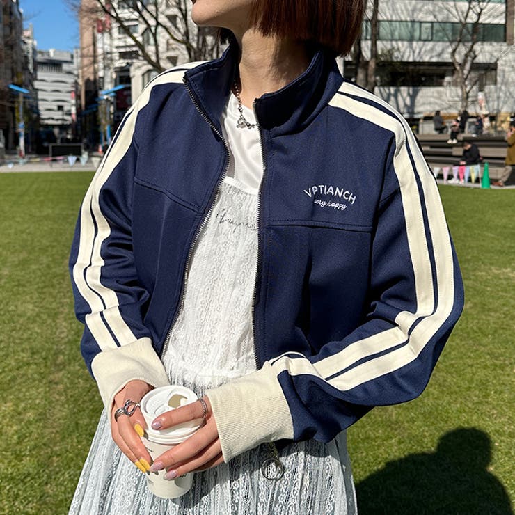 ラインショート丈トラックジャケット | Outfitter lab | 詳細画像20 