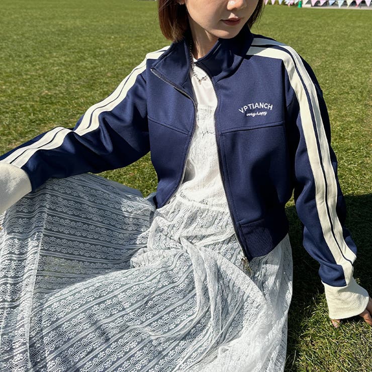 ラインショート丈トラックジャケット | Outfitter lab | 詳細画像22 