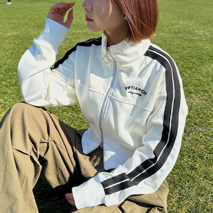 ラインショート丈トラックジャケット | Outfitter lab | 詳細画像5 