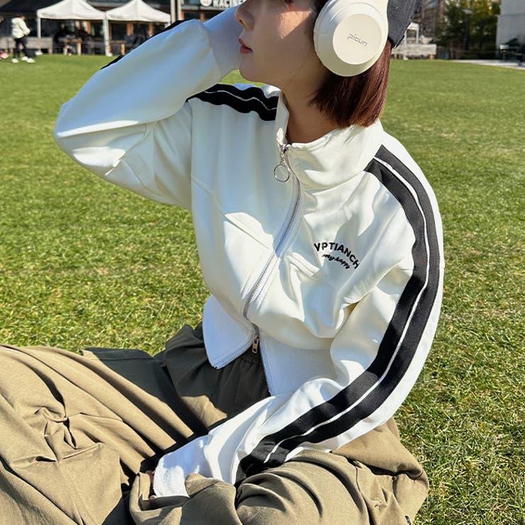 ラインショート丈トラックジャケット | Outfitter lab | 詳細画像6 