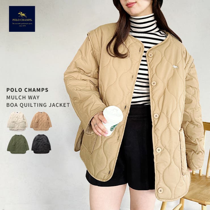 POLO CHAMPS/ポロチャンプス 別注 マルチウェイボアキルトジャケット | Outfitter lab | 詳細画像1 