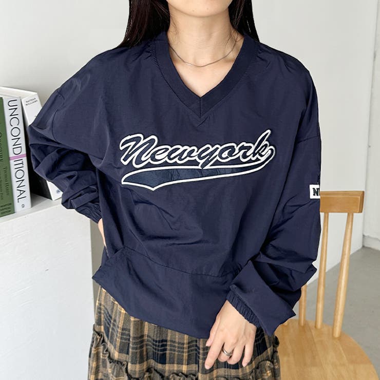 カレッジロゴ刺繍ナイロンプルオーバー[品番：OUTW0000723]｜Outfitter