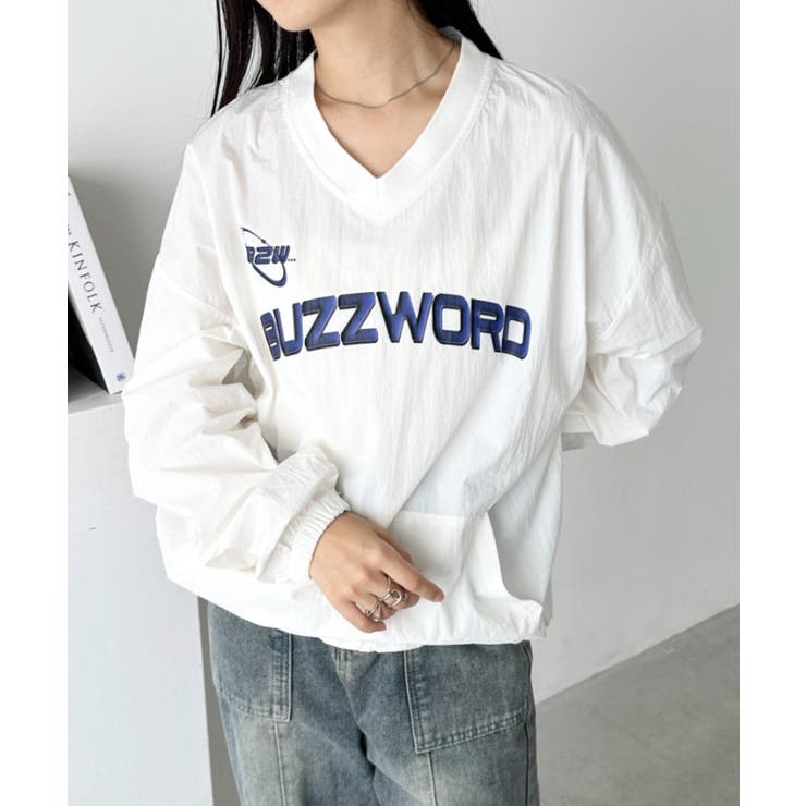 カレッジロゴ ナイロンプルオーバー カレッジロゴ刺繍ナイロンプルオーバー[品番：OUTW0000723]｜Outfitter
