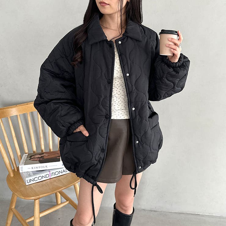 裏ボアオーバーサイズキルティングジャケット/中綿コート | Outfitter lab | 詳細画像12 