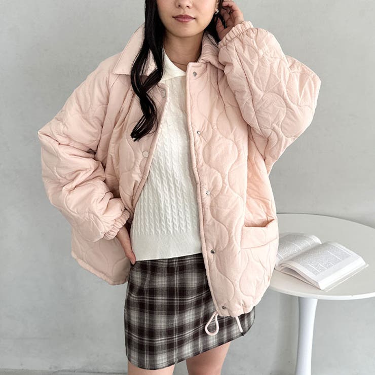 裏ボアオーバーサイズキルティングジャケット/中綿コート | Outfitter lab | 詳細画像21 