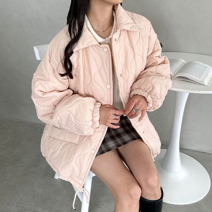 裏ボアオーバーサイズキルティングジャケット/中綿コート | Outfitter lab | 詳細画像23 