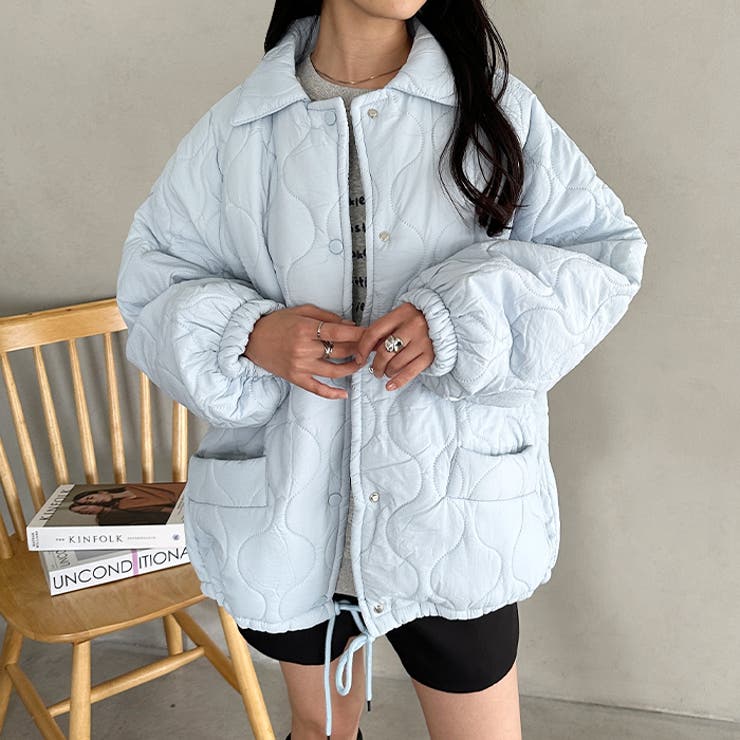 裏ボアオーバーサイズキルティングジャケット/中綿コート | Outfitter lab | 詳細画像24 