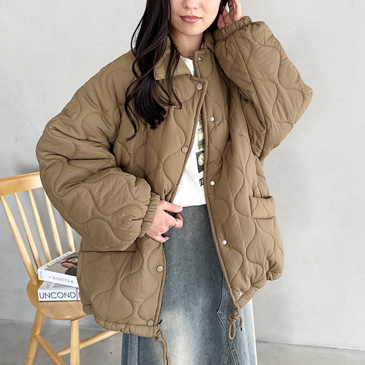 裏ボアオーバーサイズキルティングジャケット/中綿コート | Outfitter lab | 詳細画像29 