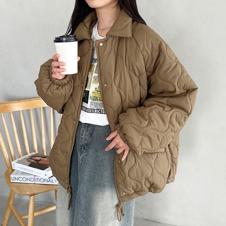 裏ボアオーバーサイズキルティングジャケット/中綿コート | Outfitter lab | 詳細画像32 