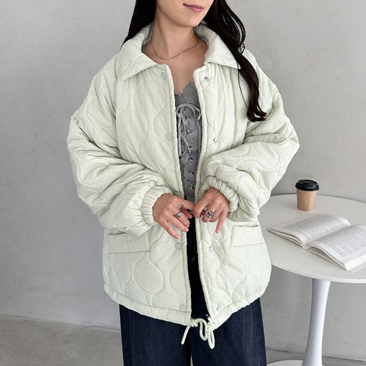 裏ボアオーバーサイズキルティングジャケット/中綿コート | Outfitter lab | 詳細画像34 