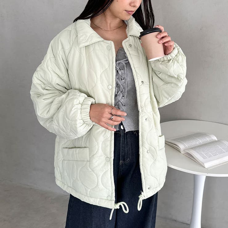 裏ボアオーバーサイズキルティングジャケット/中綿コート | Outfitter lab | 詳細画像36 