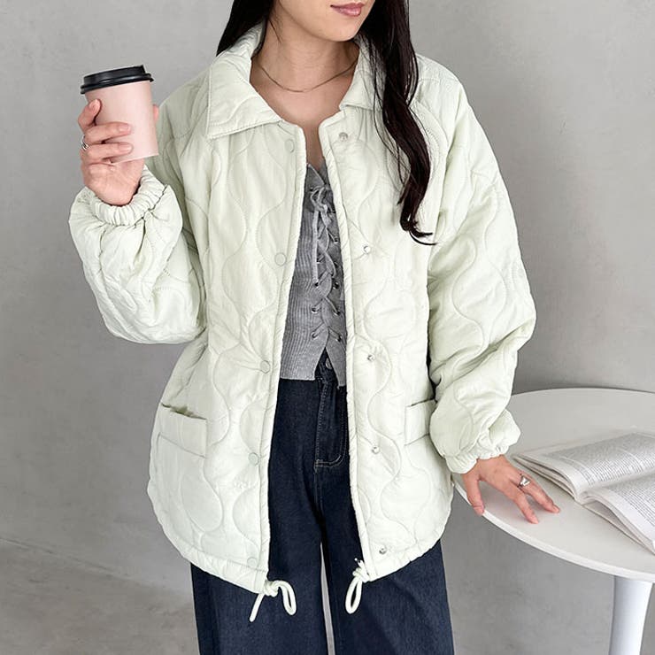 裏ボアオーバーサイズキルティングジャケット/中綿コート | Outfitter lab | 詳細画像37 