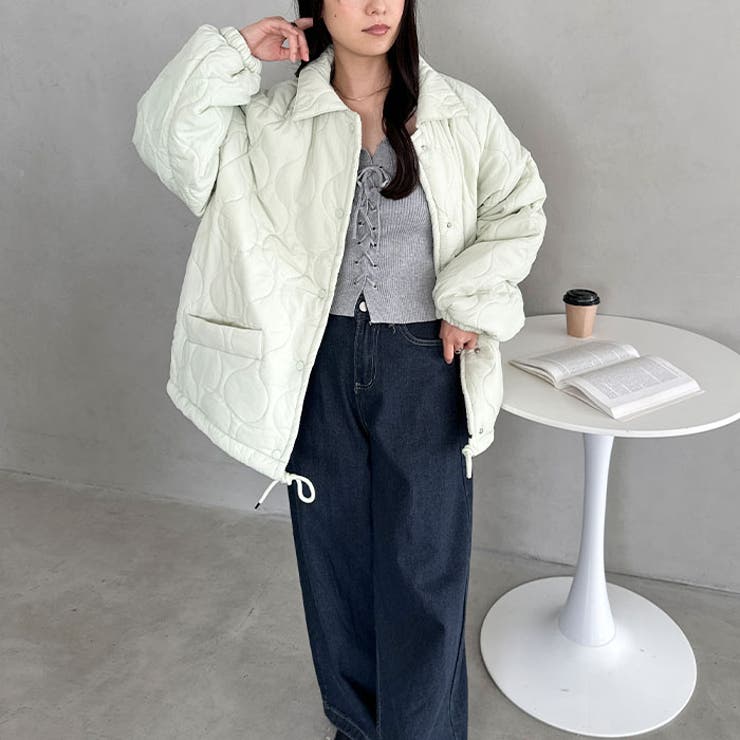 裏ボアオーバーサイズキルティングジャケット/中綿コート | Outfitter lab | 詳細画像38 