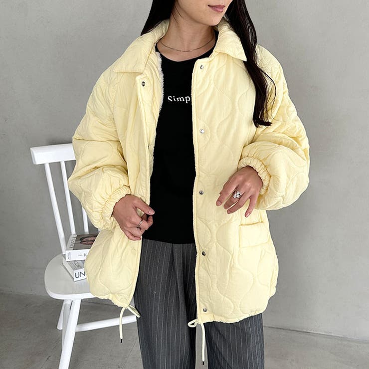 裏ボアオーバーサイズキルティングジャケット/中綿コート | Outfitter lab | 詳細画像39 