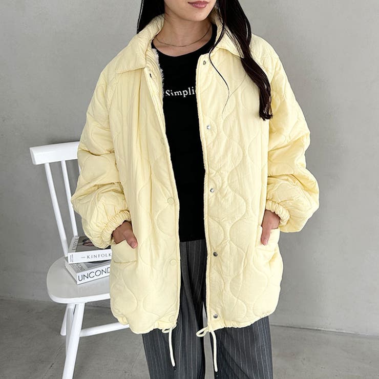 裏ボアオーバーサイズキルティングジャケット/中綿コート | Outfitter lab | 詳細画像40 