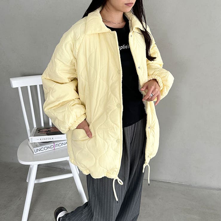 裏ボアオーバーサイズキルティングジャケット/中綿コート | Outfitter lab | 詳細画像43 