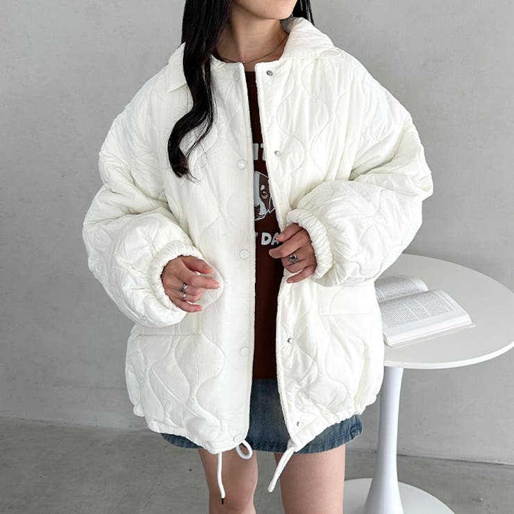 裏ボアオーバーサイズキルティングジャケット/中綿コート | Outfitter lab | 詳細画像7 