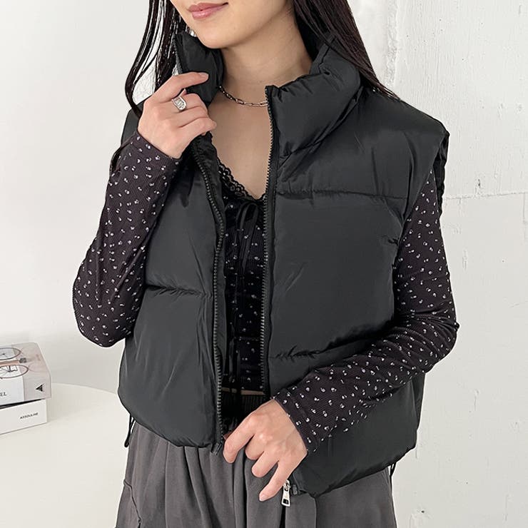 美品　ダウンベスト ショート丈ファスナー中綿ダウンベスト[品番：OUTW0000724]｜Outfitter