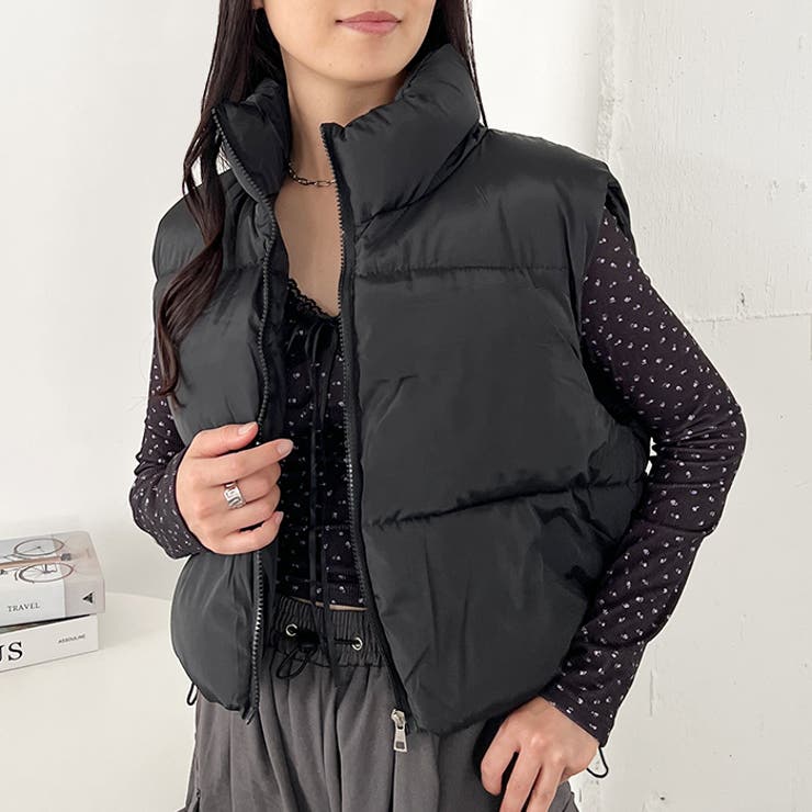 ショート丈ファスナー中綿ダウンベスト | Outfitter lab | 詳細画像11 