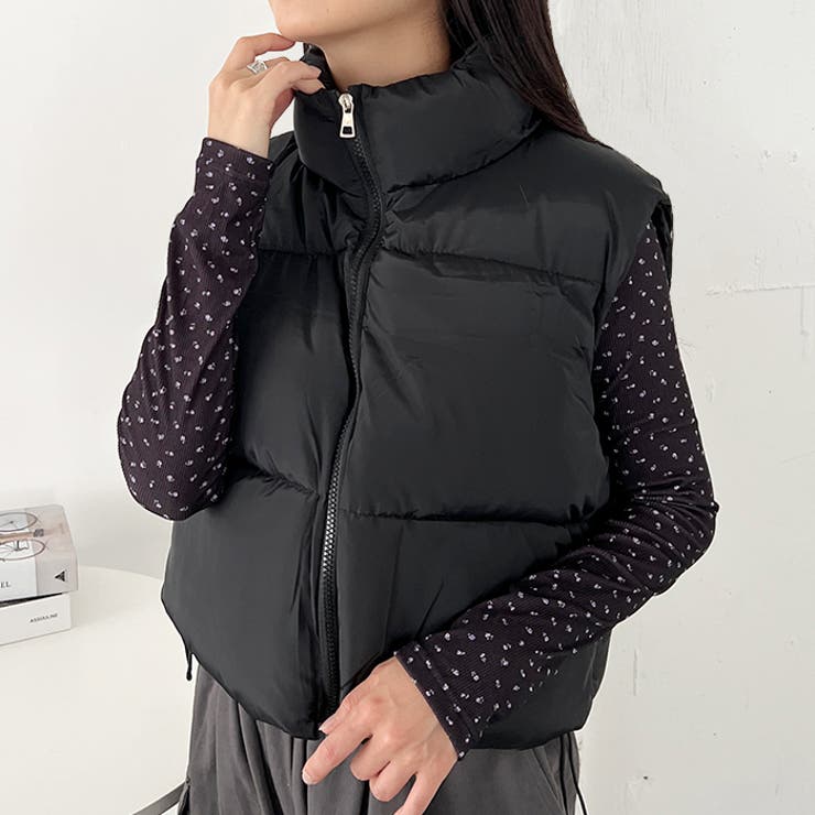 ショート丈ファスナー中綿ダウンベスト | Outfitter lab | 詳細画像14 
