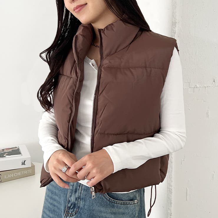 ショート丈ファスナー中綿ダウンベスト | Outfitter lab | 詳細画像15 