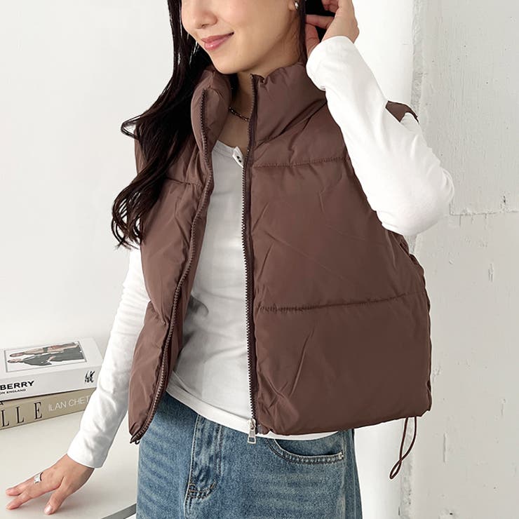 ショート丈ファスナー中綿ダウンベスト | Outfitter lab | 詳細画像16 