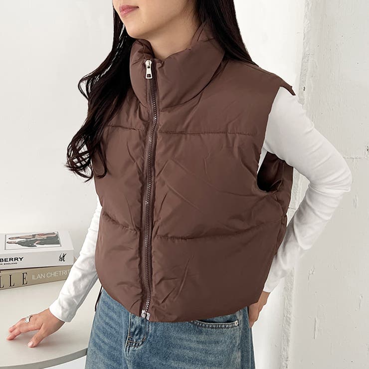 ショート丈ファスナー中綿ダウンベスト | Outfitter lab | 詳細画像18 