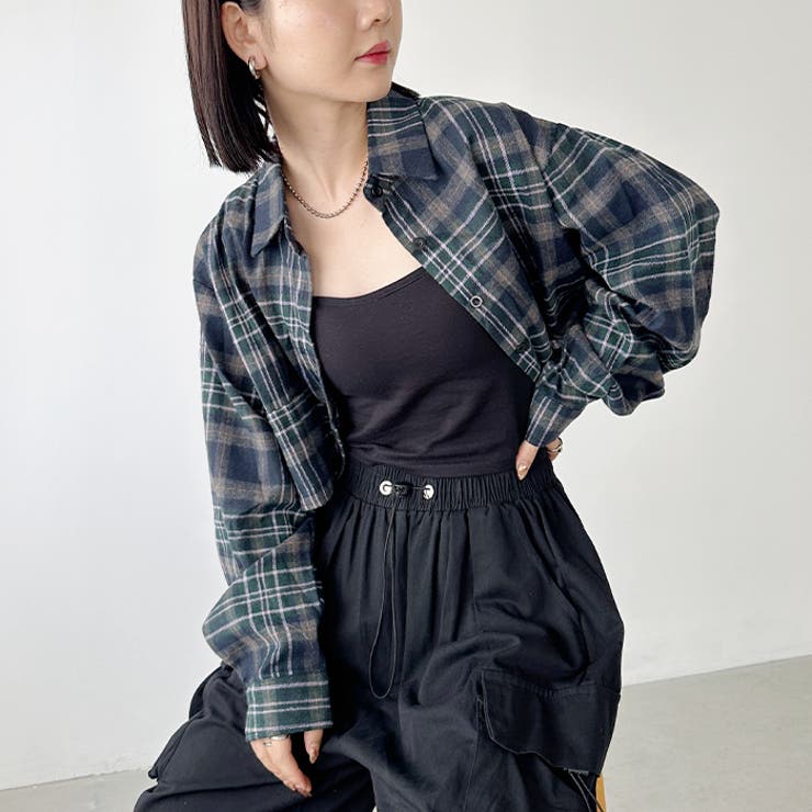 ショート丈チェックシャツ | Outfitter lab | 詳細画像13 