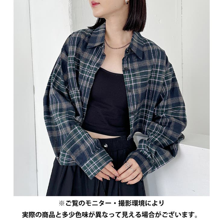 ショート丈チェックシャツ | Outfitter lab | 詳細画像15 
