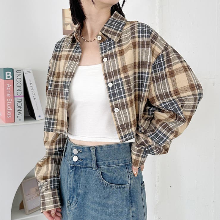 ショート丈チェックシャツ | Outfitter lab | 詳細画像6 