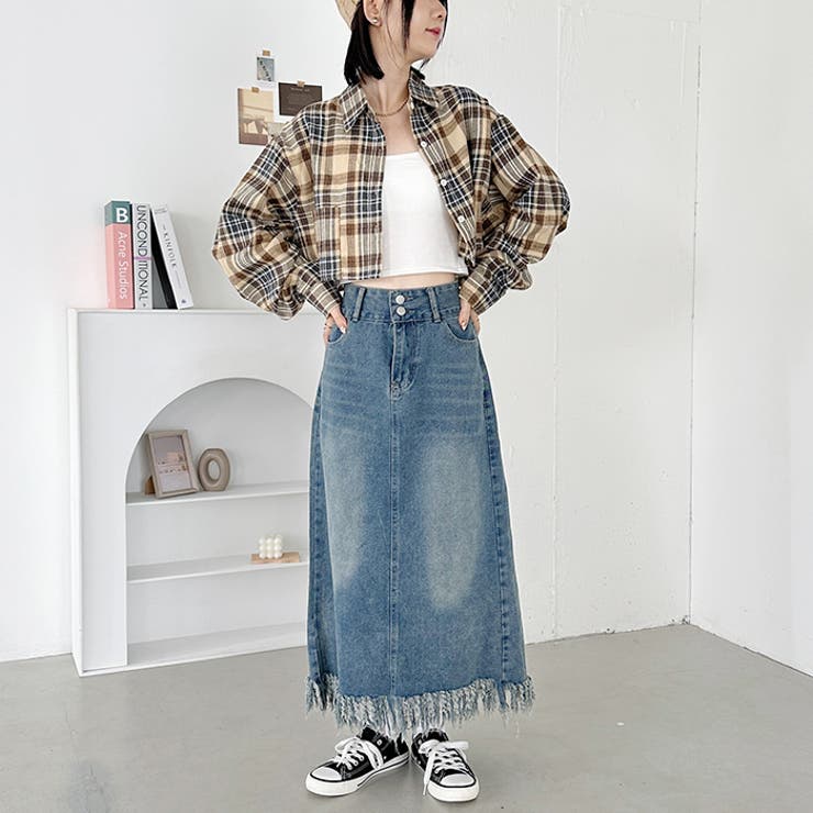 ショート丈チェックシャツ | Outfitter lab | 詳細画像9 