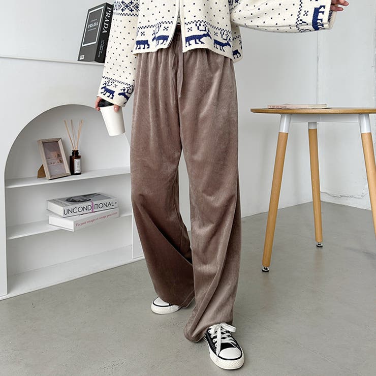 ベロアワイドイージーパンツ | Outfitter lab | 詳細画像13 