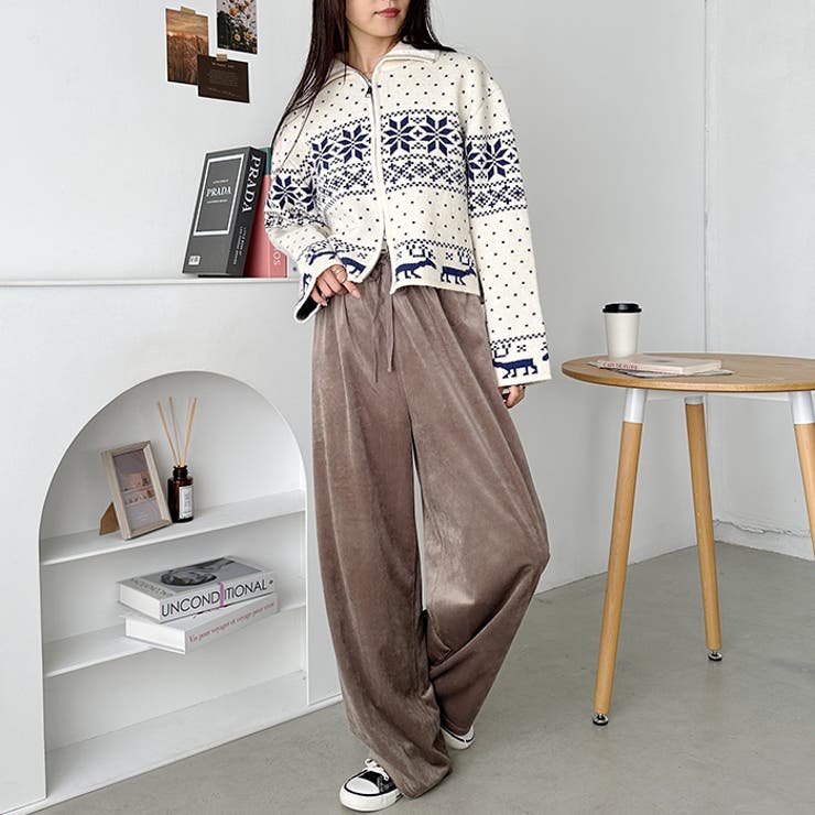 ベロアワイドイージーパンツ | Outfitter lab | 詳細画像14 