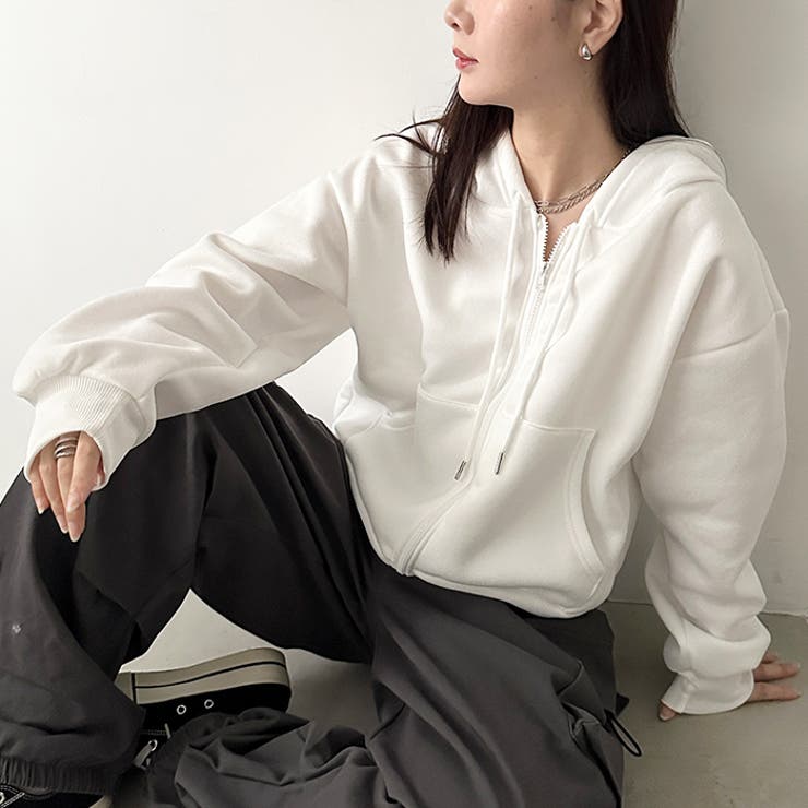 無地裏起毛ジップパーカー | Outfitter lab | 詳細画像39 