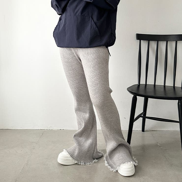 フリルレースリブニットパンツ | Outfitter lab | 詳細画像21 