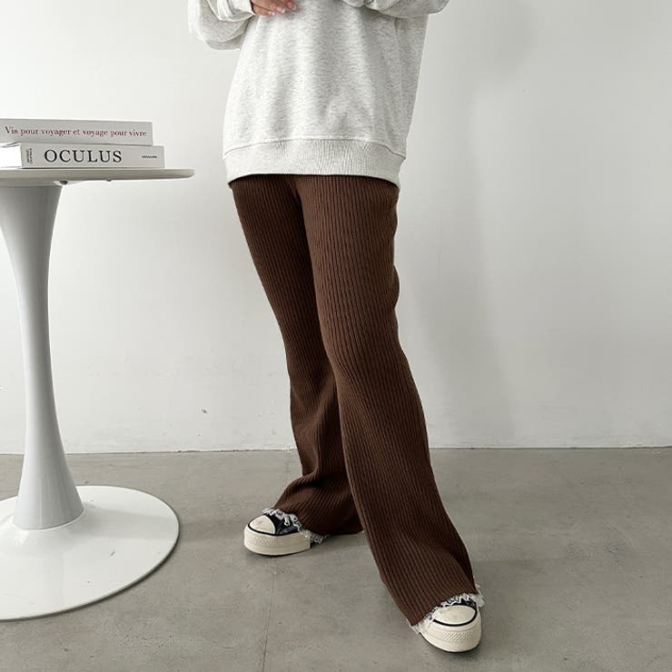 フリルレースリブニットパンツ | Outfitter lab | 詳細画像27 