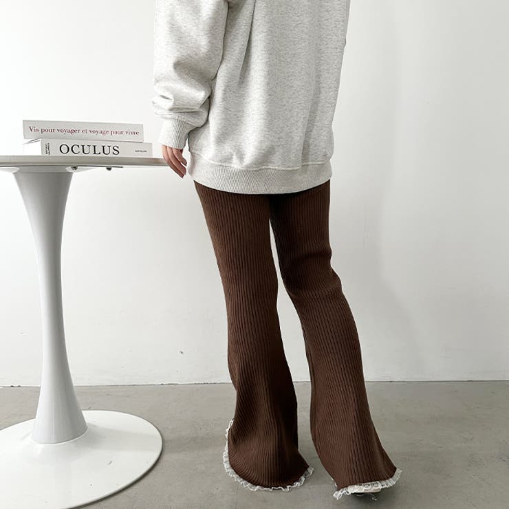 フリルレースリブニットパンツ | Outfitter lab | 詳細画像29 