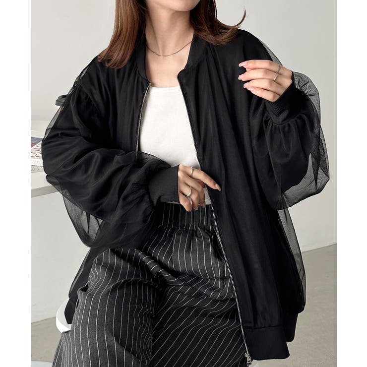 Gypsohila ボリュームチュールブルゾン Free（A452） GPKW-605 Baby Blouson | gypsohila