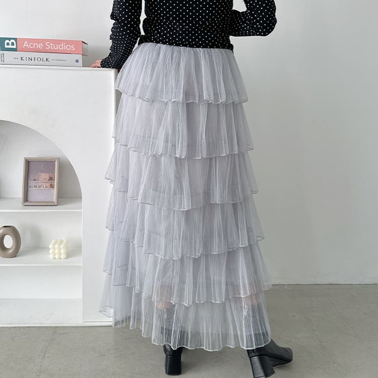 チュールフリルティアードスカート | Outfitter lab | 詳細画像34 