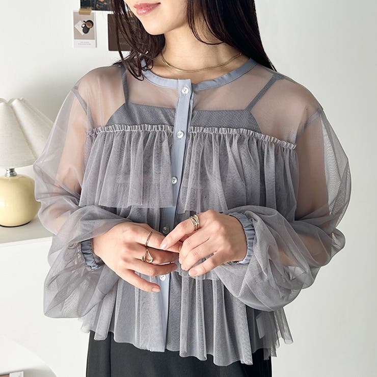 チュールティアードトップス | Outfitter lab | 詳細画像10 