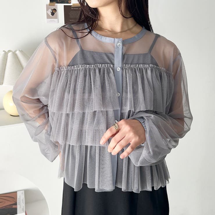 チュールティアードトップス | Outfitter lab | 詳細画像12 