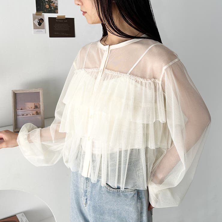 チュールティアードトップス | Outfitter lab | 詳細画像17 